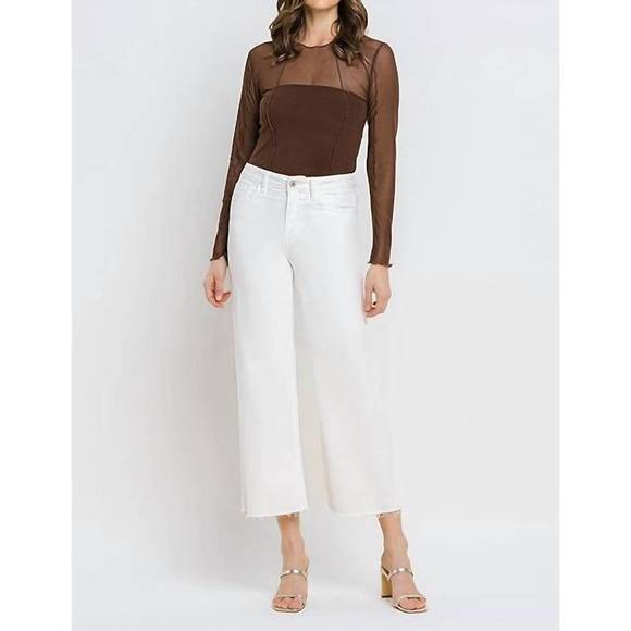 Vervet by Flying Monkey Wren Full Size High Rise Crop Flare Jeans